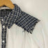 ザラ ZARA ツイードミックスブラウス レディース import:S