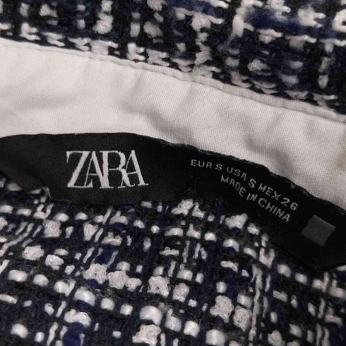 ザラ ZARA ツイードミックスブラウス レディース import:S
