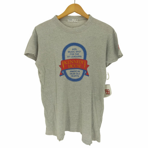 ウェイアウト way-out 70-80S 日本製 BUT-CLASSIC フロント プリント S/S クルーネック Tシャツ ボロ シングルステッチ IVY メンズ