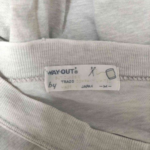 ウェイアウト way-out 70-80S 日本製 BUT-CLASSIC フロント プリント S/S クルーネック Tシャツ ボロ シングルステッチ IVY メンズ