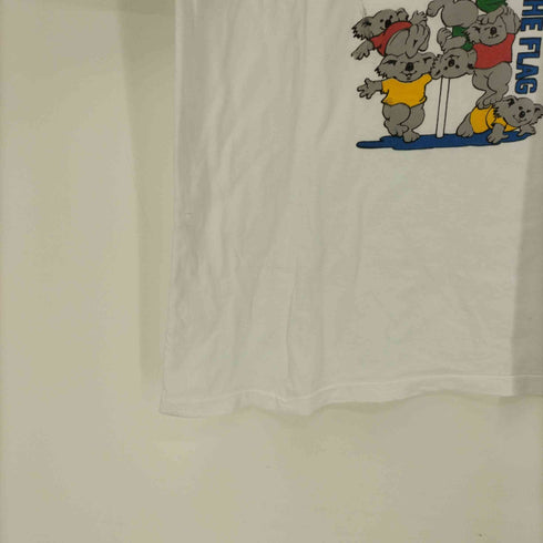 オーストラリア国旗 アニマル プリント S/S クルーネック Tシャツ シングルステッチ メンズ import:M