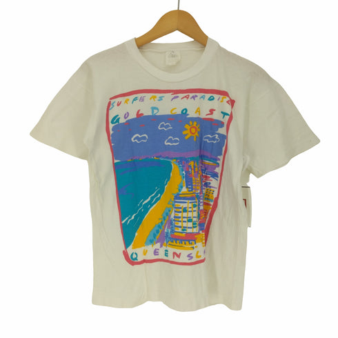 80-90S フロント プリント S/S クルーネック Tシャツ シングルステッチ メンズ import:S