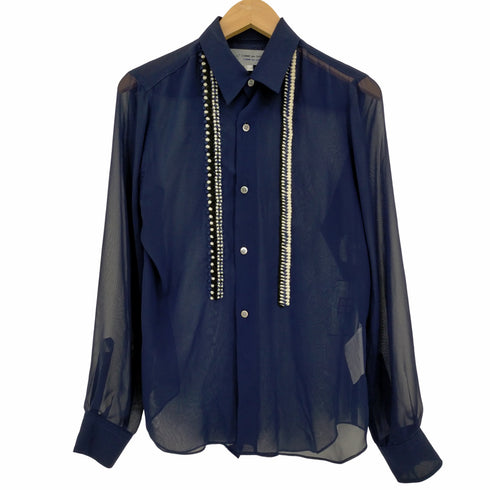 コムデギャルソン COMME des GARCONS 装飾 長袖シアーブラウス レディース JPN:S