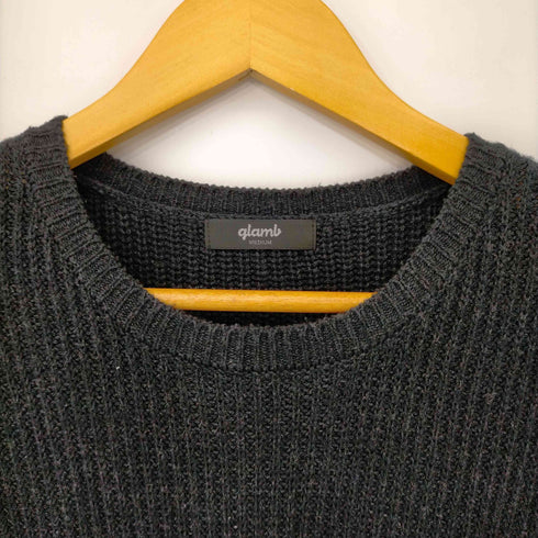 グラム glamb Oversized Rib Knit/オーバーサイズリブニット メンズ JPN:M