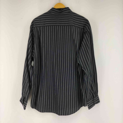 ヴァンヒューゼン VAN HEUSEN コットンストライプ L/S シャツ メンズ import:XL