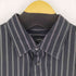 ヴァンヒューゼン VAN HEUSEN コットンストライプ L/S シャツ メンズ import:XL