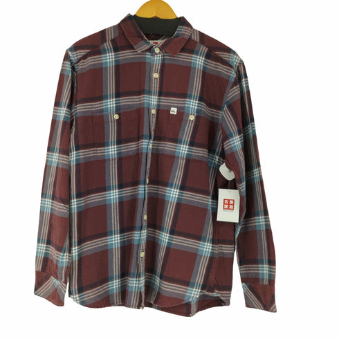 クイックシルバー Quiksilver チェック L/S ネルシャツ メンズ import:L