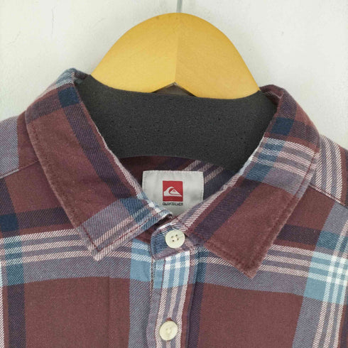 クイックシルバー Quiksilver チェック L/S ネルシャツ メンズ import:L