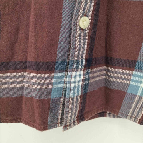 クイックシルバー Quiksilver チェック L/S ネルシャツ メンズ import:L