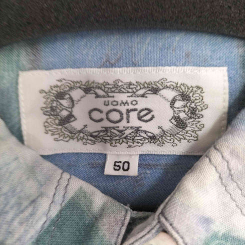 ウオモコア UOMO CORE 総柄 L/S シャツ メンズ EUR:50