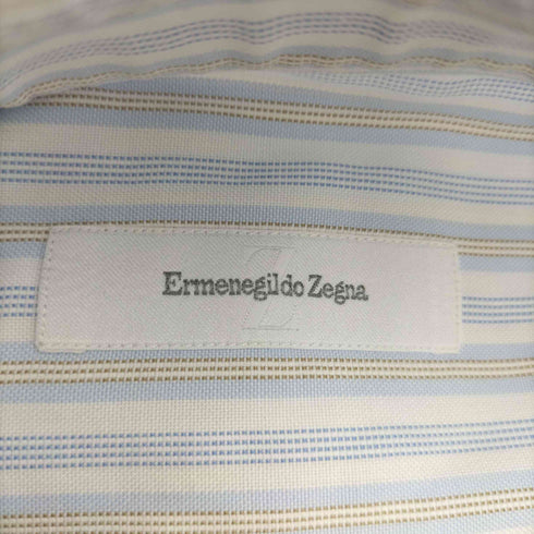 エルメネジルドゼニア ERMENEGILDO ZEGNA ストライプL/Sシャツ メンズ 41/16