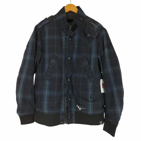 ジースターロー G-STAR RAW チェックミリタリーブルゾン メンズ import:L