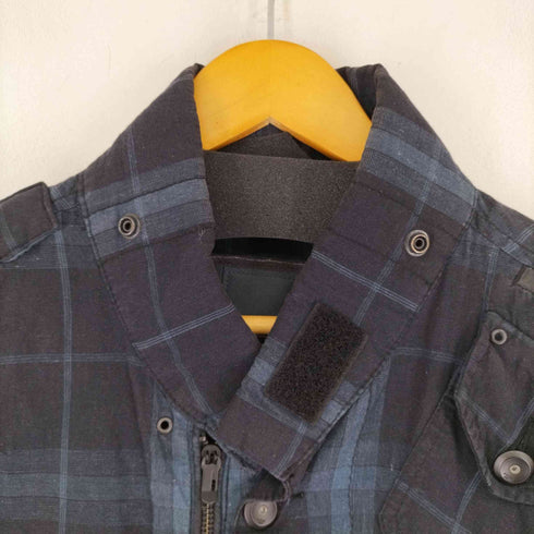 ジースターロー G-STAR RAW チェックミリタリーブルゾン メンズ import:L