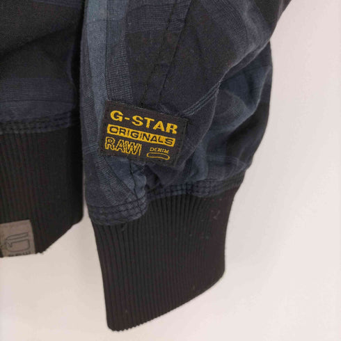 ジースターロー G-STAR RAW チェックミリタリーブルゾン メンズ import:L
