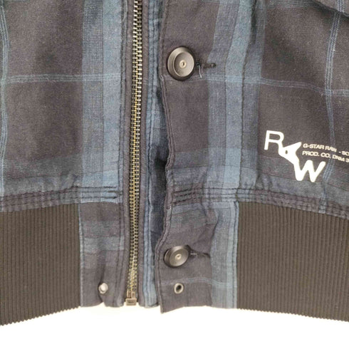 ジースターロー G-STAR RAW チェックミリタリーブルゾン メンズ import:L
