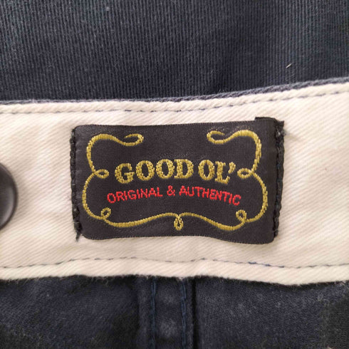 グッドオル GOOD OL waldesジッパー シンチバック コットンチノパンツ メンズ JPN:M