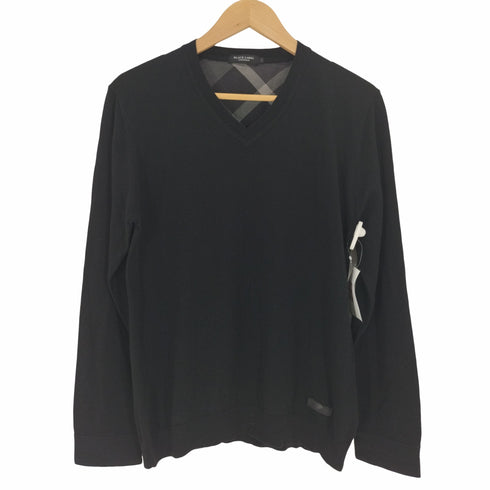 ブラックレーベルクレストブリッジ BLACK LABEL CRESTBRIDGE ロゴパッチ Vネック ウールニット メンズ L