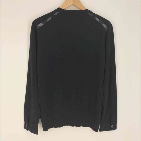 ブラックレーベルクレストブリッジ BLACK LABEL CRESTBRIDGE ロゴパッチ Vネック ウールニット メンズ L