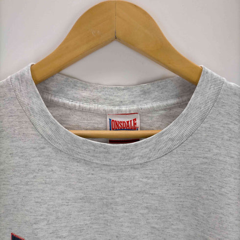 ロンズデール LONSDALE フロッキープリントクルーネック メンズ JPN:L