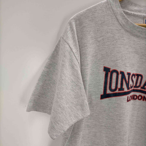 ロンズデール LONSDALE フロッキープリントクルーネック メンズ JPN:L