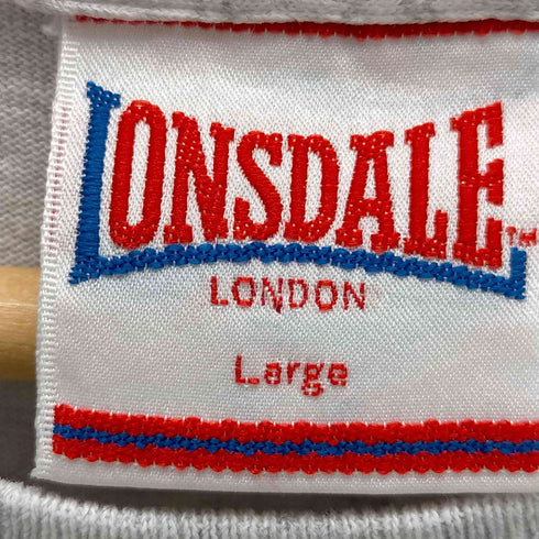 ロンズデール LONSDALE フロッキープリントクルーネック メンズ JPN:L
