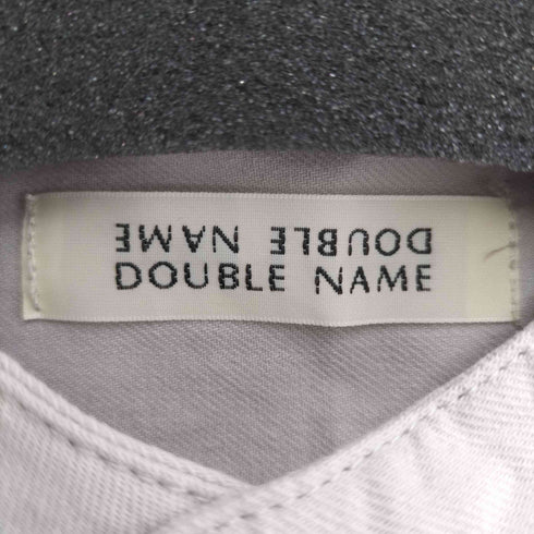 ダブルネーム DOUBLE NAME 片ポケットL/S バンドカラーシャツ メンズ FREE