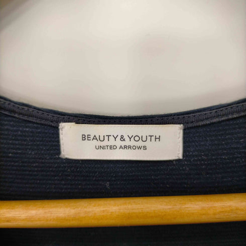 ビューティーアンドユースユナイテッドアローズ BEAUTY & YOUTH UNITED ARROWS リブオフショルダーカットソー レディース