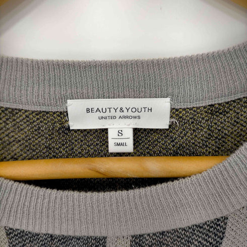 ビューティーアンドユースユナイテッドアローズ BEAUTY & YOUTH UNITED ARROWS BY チェックジャガードニット メンズ JPN:S