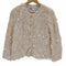 ザラ ZARA スパンコールノーカラージャケット レディース XS