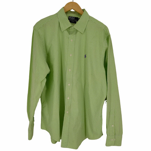 ポロバイラルフローレン Polo by RALPH LAUREN CURHAM ギンガムチェックL/S シャツ メンズ JPN:XL