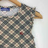 バーバリーブルーレーベル BURBERRY BLUE LABEL ノバチェック ロゴ刺繍 フリルノースリーブトップス レディース import:M