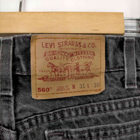 リーバイス Levis 90~00S MADE IN USA 560 後染めブラックデニム メンズ W31