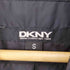 ダナキャランニューヨーク DKNY 渦巻柄 ダブルジップ ハイネックAライン ナイロン ダウンコート レディース import:S