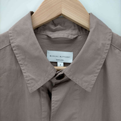 マニュアルアルファベット MANUAL ALPHABET HIGH COUNT TWILL SHTCOAT メンズ JPN:2