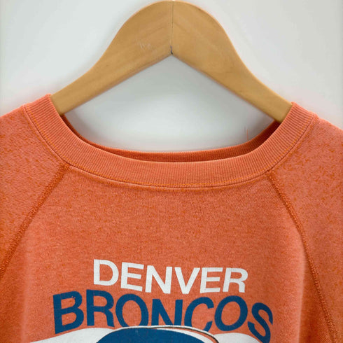 トレンチ TRENCH 80~90s USA製 DENVER BRONCOS ラグランスウェット メンズ JPN:L