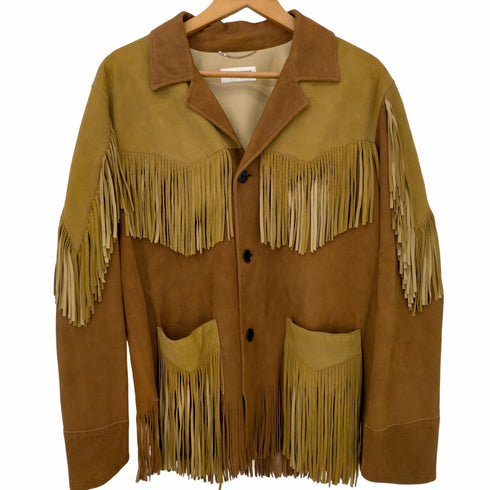 サンローランパリ SAINT LAURENT PARIS エディ期 16SS ラムレザーフリンジジャケット メンズ EUR:48