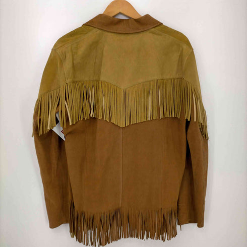 サンローランパリ SAINT LAURENT PARIS エディ期 16SS ラムレザーフリンジジャケット メンズ EUR:48