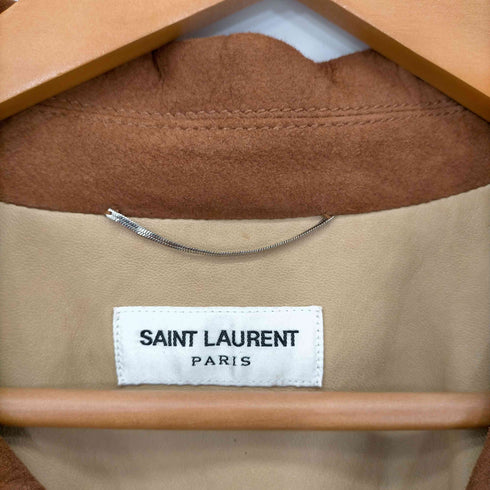 サンローランパリ SAINT LAURENT PARIS エディ期 16SS ラムレザーフリンジジャケット メンズ EUR:48