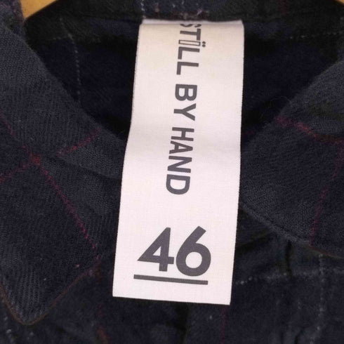 スティルバイハンド STILL BY HAND 凹凸シワ加工 チェックシャツ レディース 46
