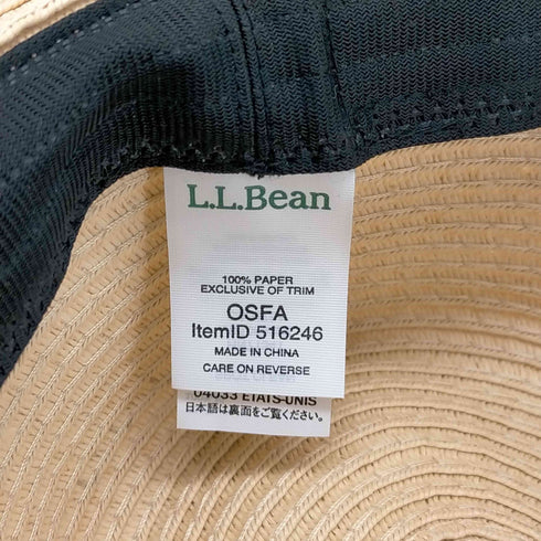 エルエルビーン L.L.Bean SunSmart Straw Hat メンズ ONE SIZE