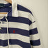 ポロバイラルフローレン Polo by RALPH LAUREN USA製 ポニー刺繍 レースアップ 長袖 ポロシャツ メンズ import:XL
