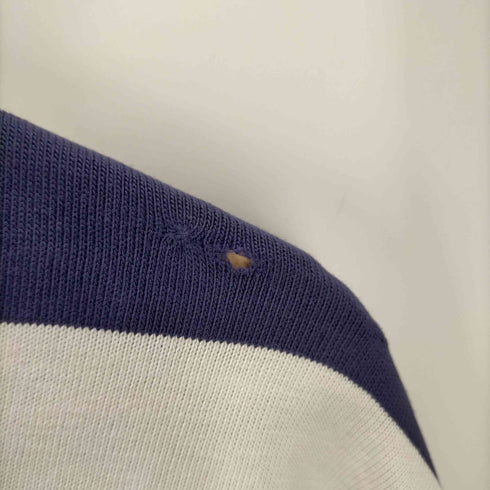 ポロバイラルフローレン Polo by RALPH LAUREN USA製 ポニー刺繍 レースアップ 長袖 ポロシャツ メンズ import:XL