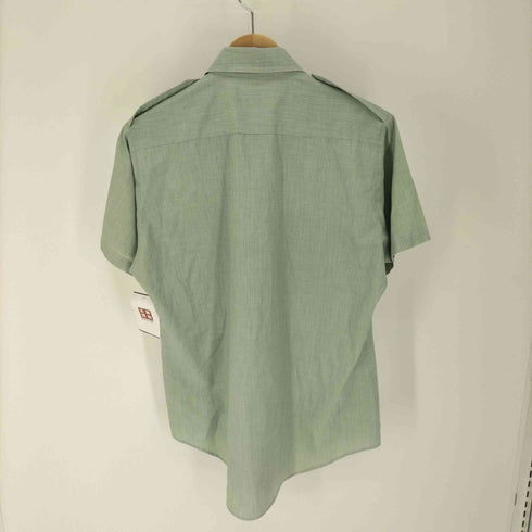 ヴァンヒューゼン VAN HEUSEN US ARMY GREEN DRESS S/S SHIRT メンズ