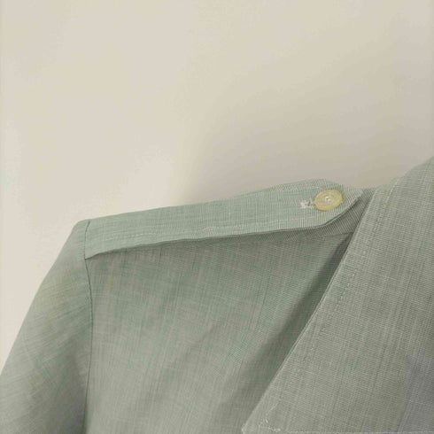 ヴァンヒューゼン VAN HEUSEN US ARMY GREEN DRESS S/S SHIRT メンズ