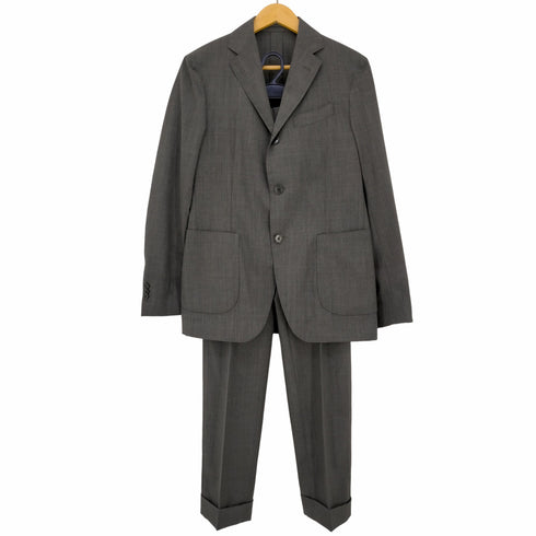 ラルディー二 LARDINI Easy Wear パッカブル ストレッチ 3B ウールテーラードジャケット セットアップ メンズ 46 7REG
