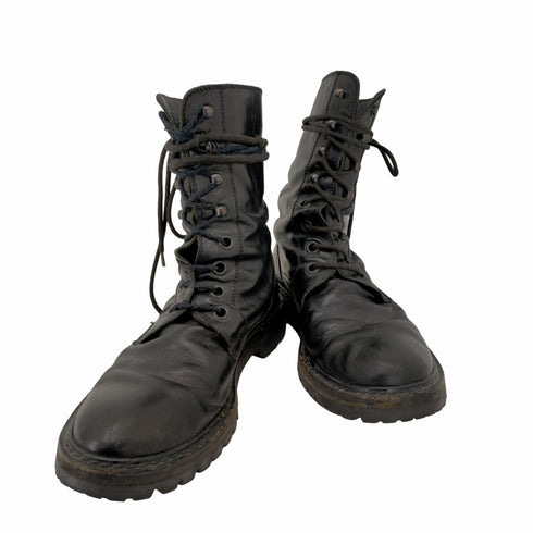 アンドゥムルメステール Ann DEMEULEMEESTER MADE IN ITALY 8ホールレースアップブーツ レディース EUR:37