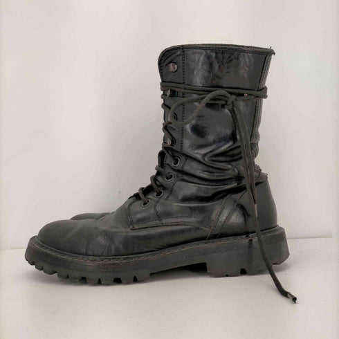 アンドゥムルメステール Ann DEMEULEMEESTER MADE IN ITALY 8ホールレースアップブーツ レディース EUR:37