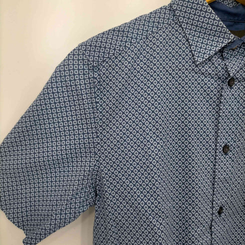 ディーゼル DIESEL Slim Fit 総柄 コットン S/Sシャツ メンズ