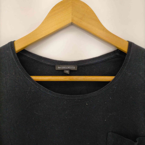 アンドゥムルメステール Ann DEMEULEMEESTER 05401M UネックコットンポケットTシャツ レディース import:XS