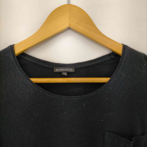 アンドゥムルメステール Ann DEMEULEMEESTER 05401M UネックコットンポケットTシャツ レディース import:XS